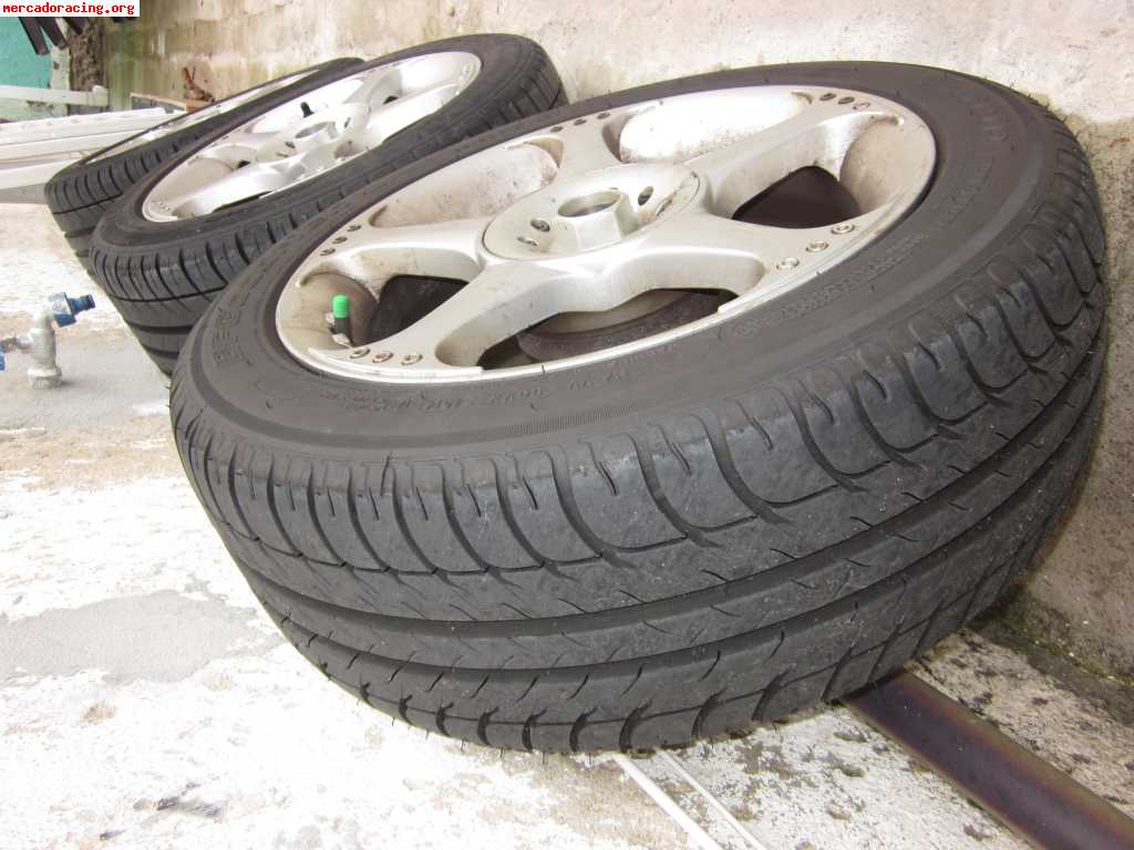 Llantas kosei de aluminio con neumáticos 195/50r15