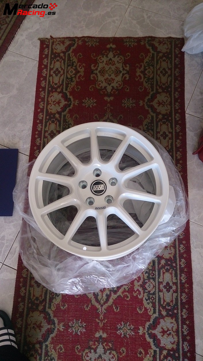 Vendo llantas braid fullrace a 18x8 