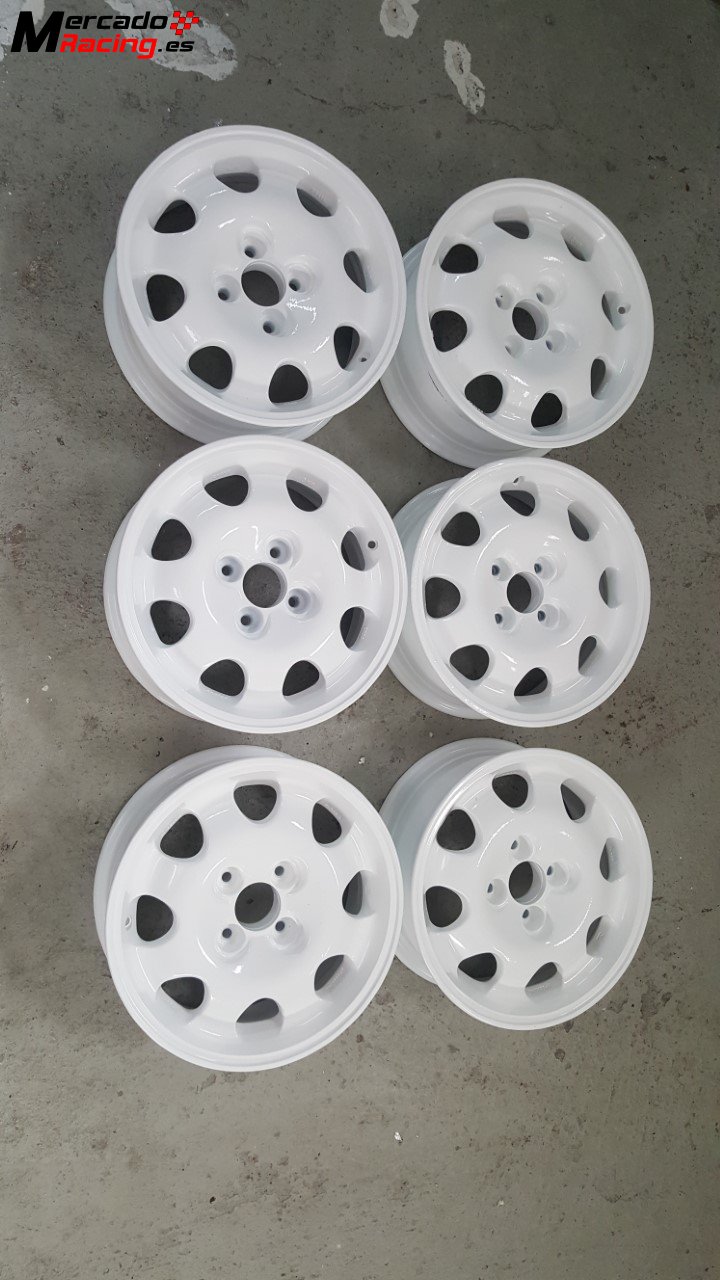 6 llantas psa originales del 309 gti y 205 gti  15 blancas 