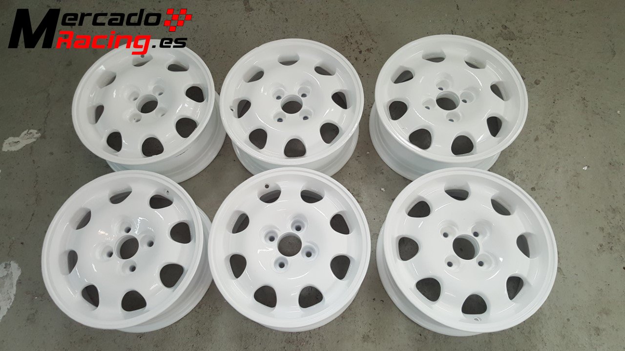 6 llantas psa originales del 309 gti y 205 gti  15 blancas 
