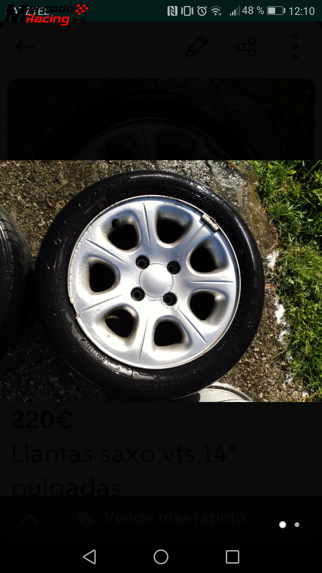 Llantas de serie saxo vts 14  