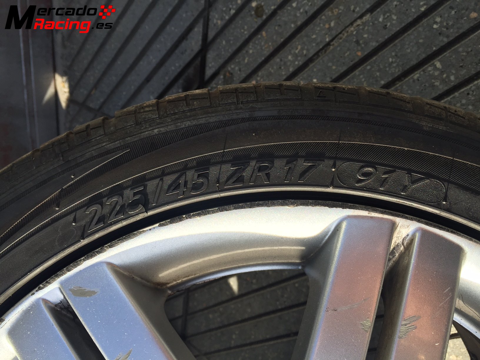 Kit llantas 17x7 et37 vw adaptables grupo vag   ruedas 225/45/17