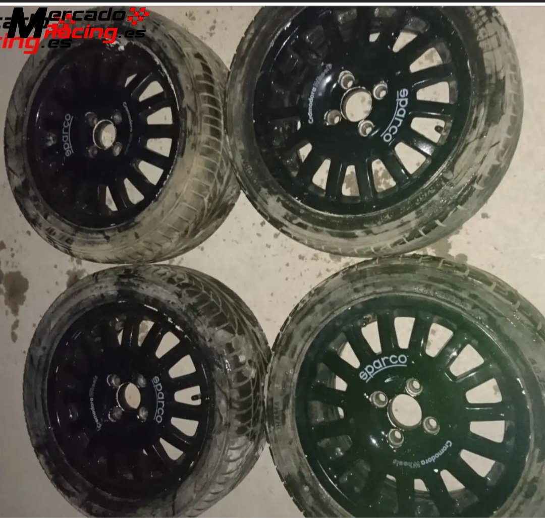 4 llantas sparco 4 x100 en 15 pulgadas 