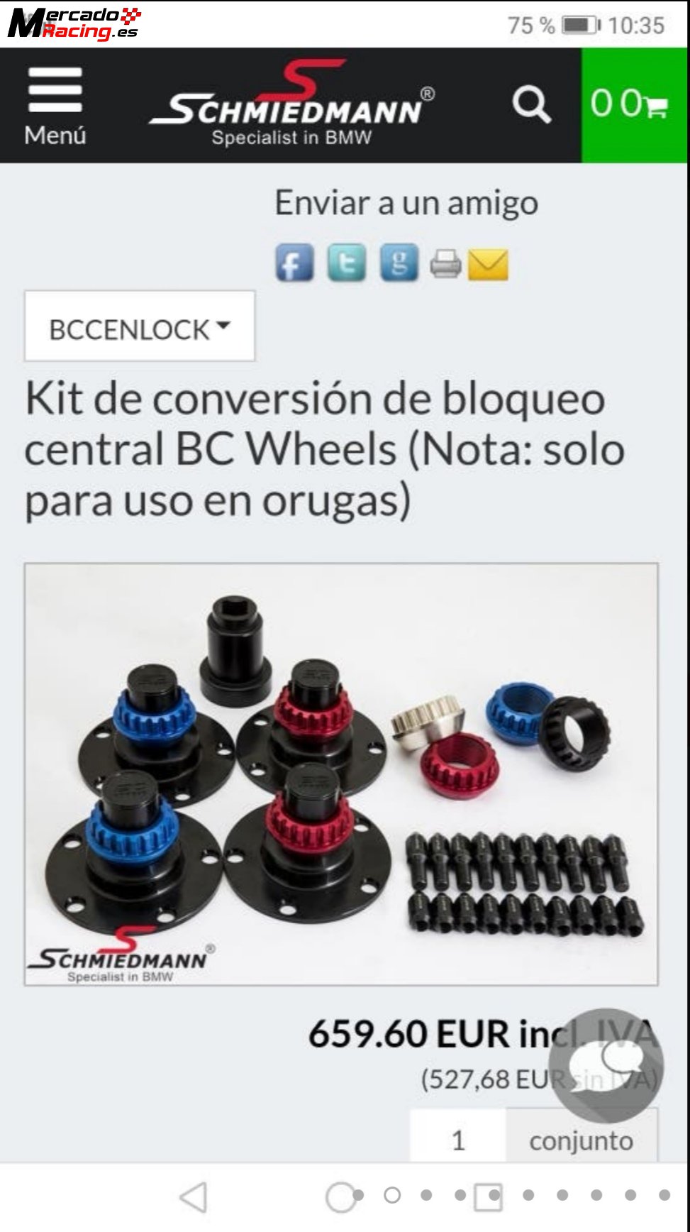 Ats dtm gt centerlock monotuerca 