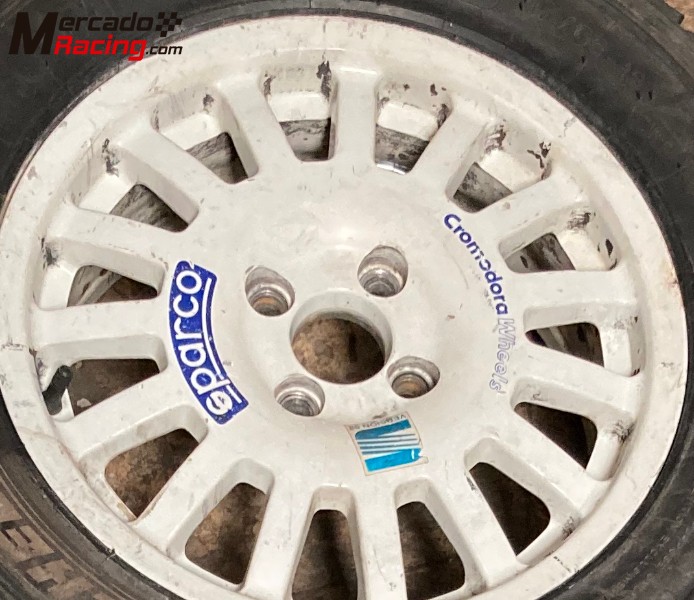 Juego 10 llantas sparco cromadora 15”