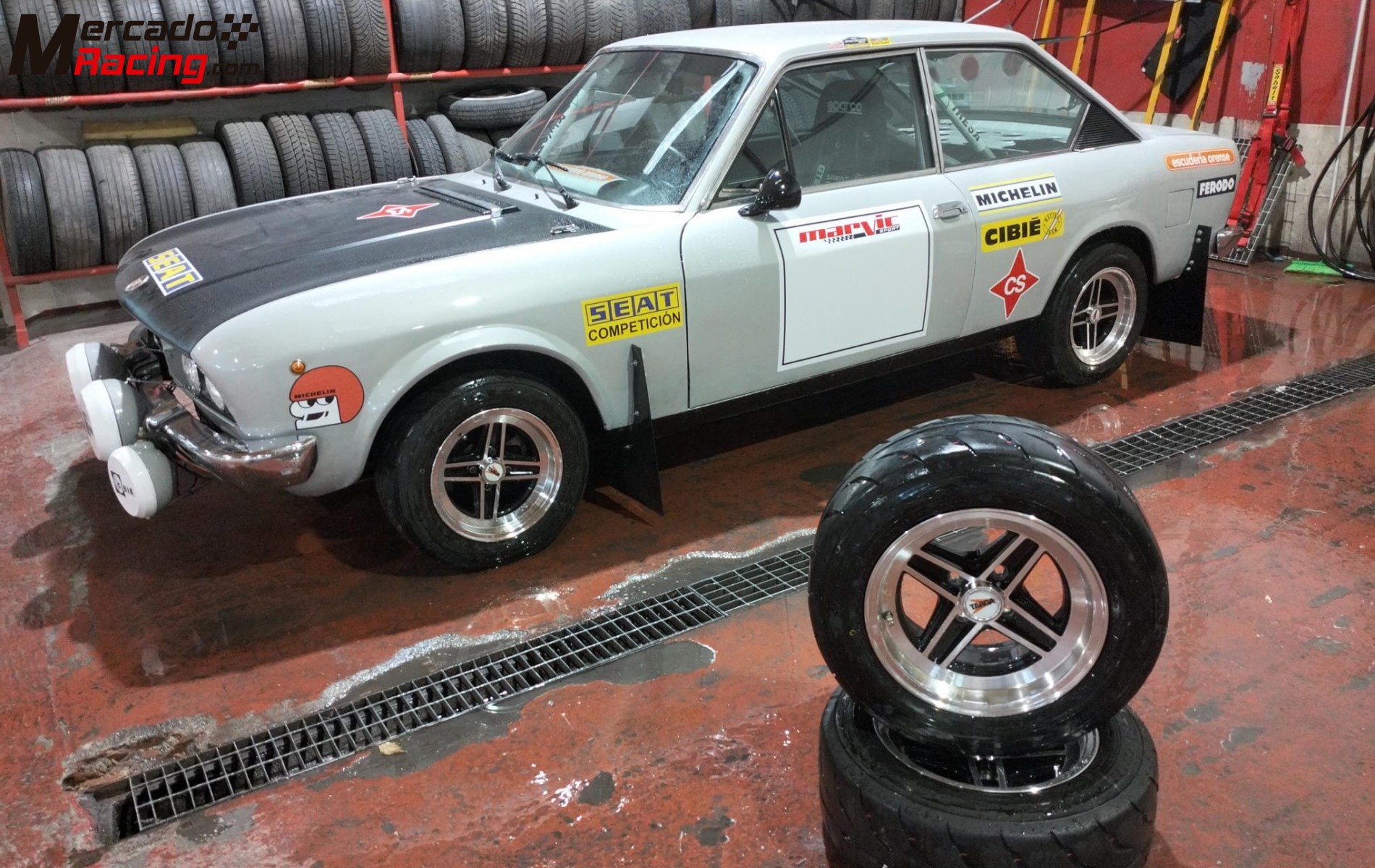 Impecable juego de 4 llantas targa en 7x13 con neumáticos nuevos toyo 185/60/13