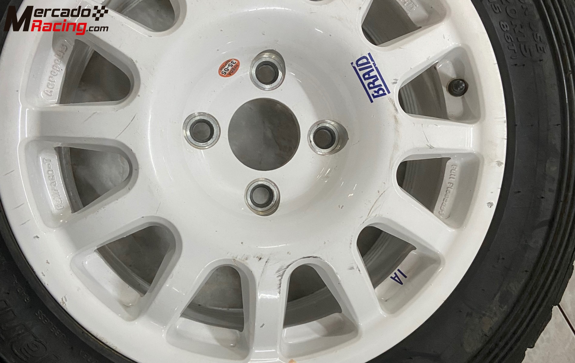 6 llantas braid fullrace t acropolis 15 pulgadas