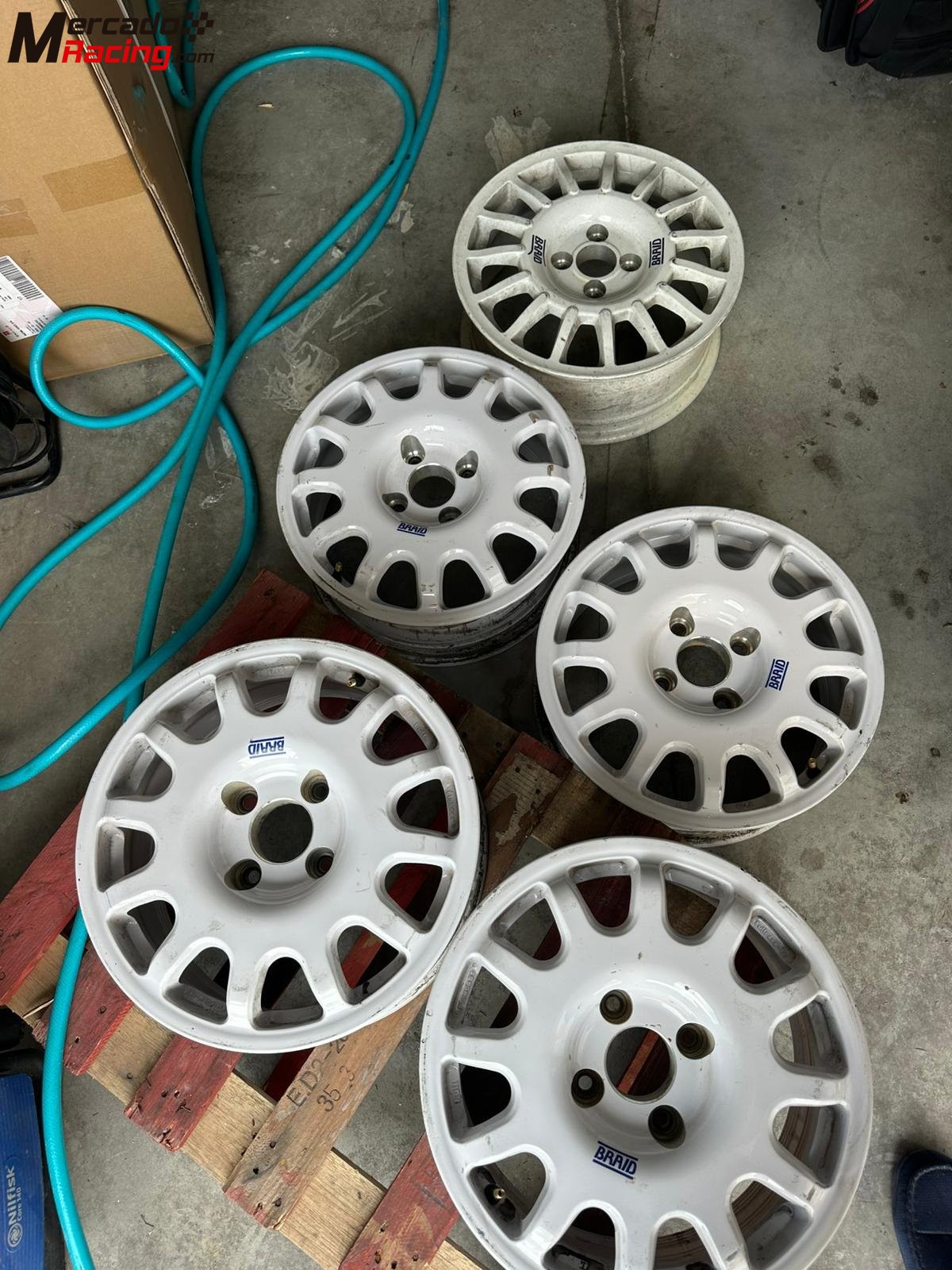 4 + 1 llantas braid full race tr 15”  un solo uso