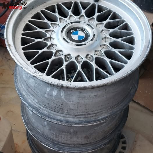 3 llantas originales bmw/bbs 15” 7jx15 et20 5x120