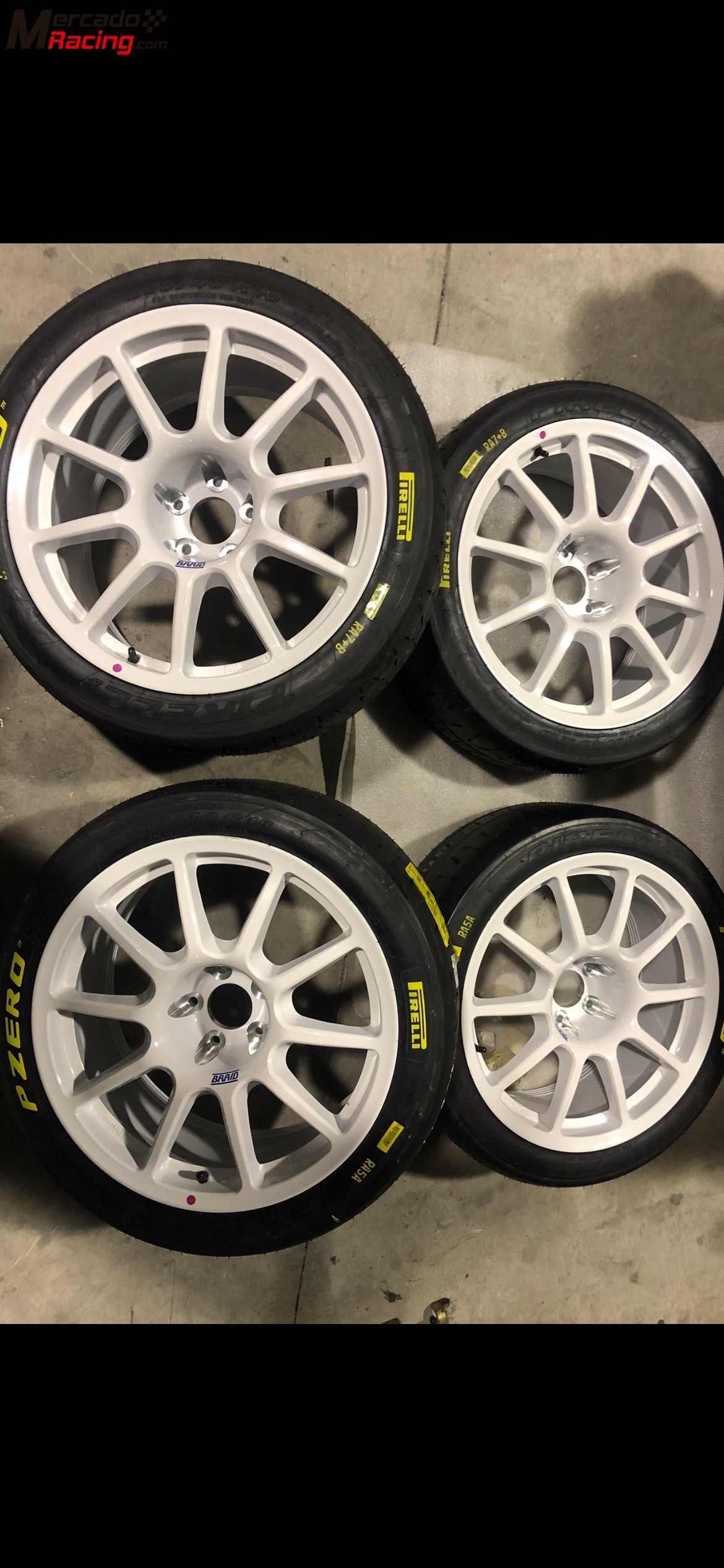 Llantas brait 18” para montadas en peugeot 308 racing cup 