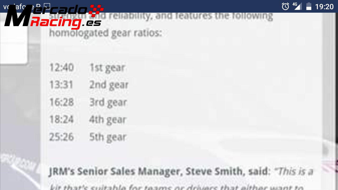 Caja câmbios fia crabots hewland jdm 4.44