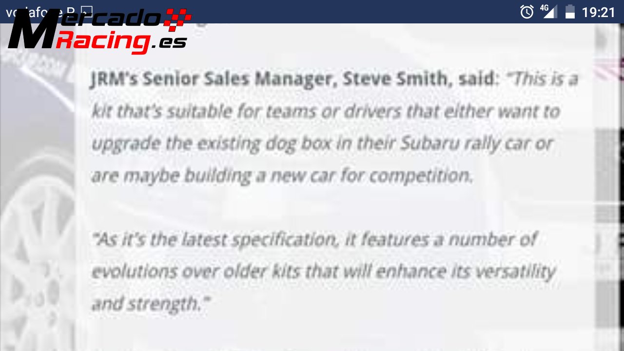 Caja câmbios fia crabots hewland jdm 4.44