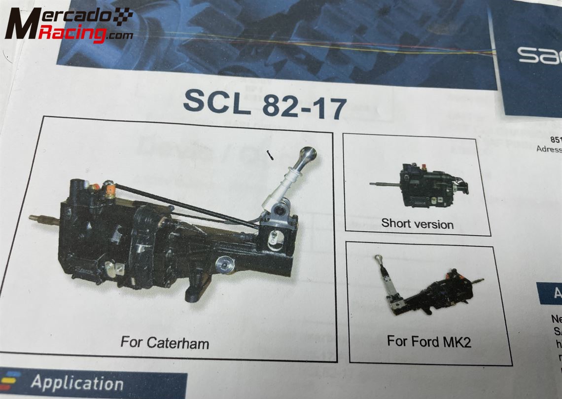 Sadev scl82-17 6 speed sequential gearbox