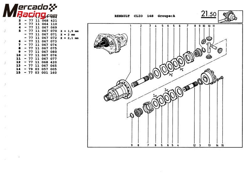 Autoblocante original renault sport con cambio jb3
