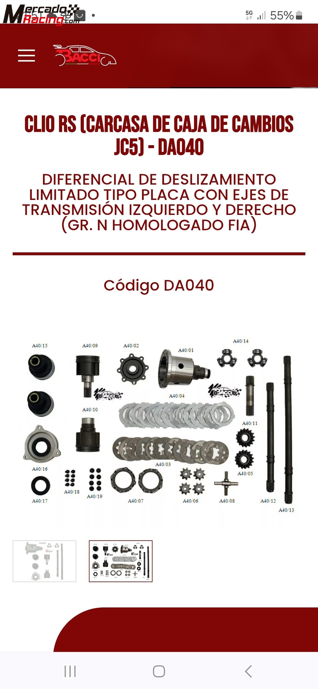 Caja jc5130 bacci romao