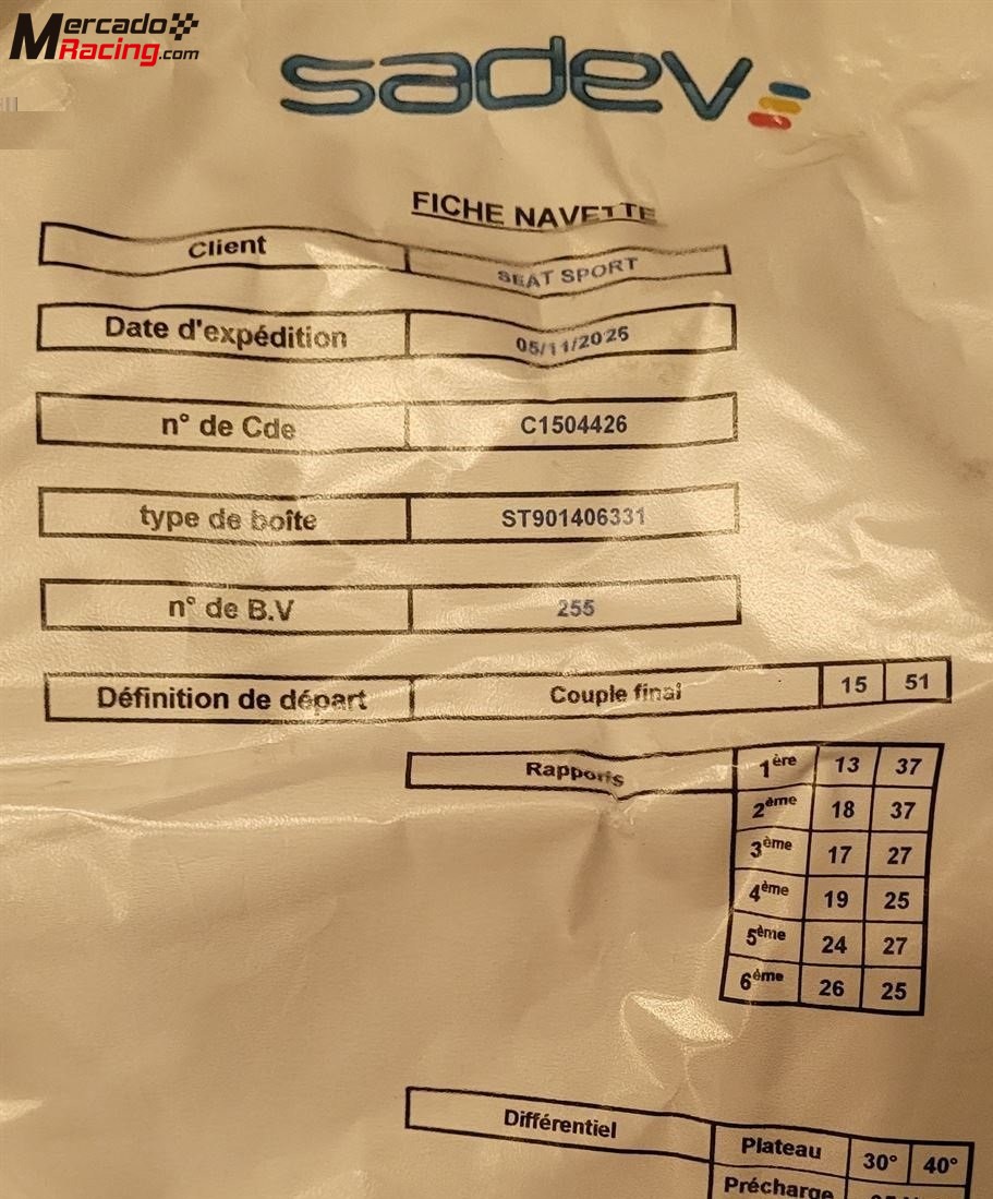 Caja de cambios sadev st90 para el grupo vw - ¡nueva!