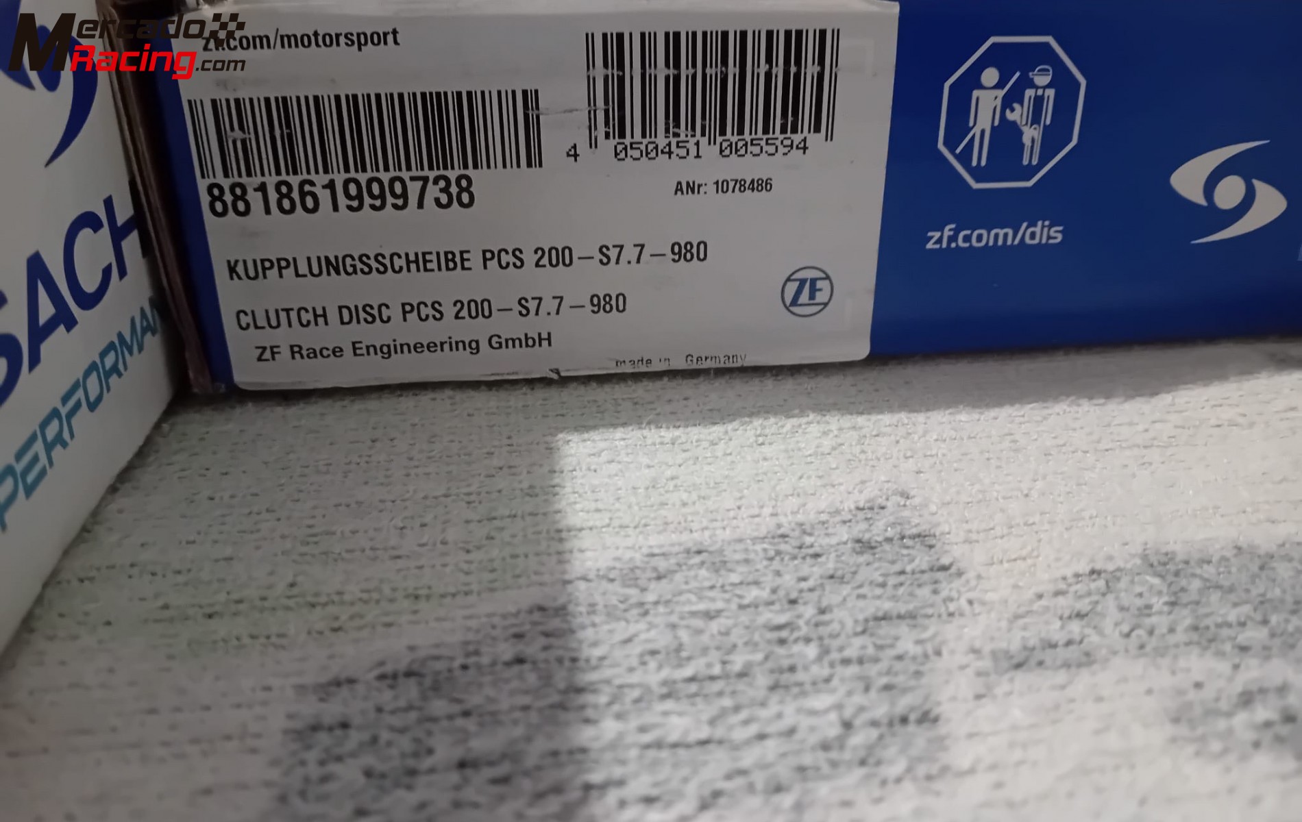 Embrague completo sachs para gt turbo 