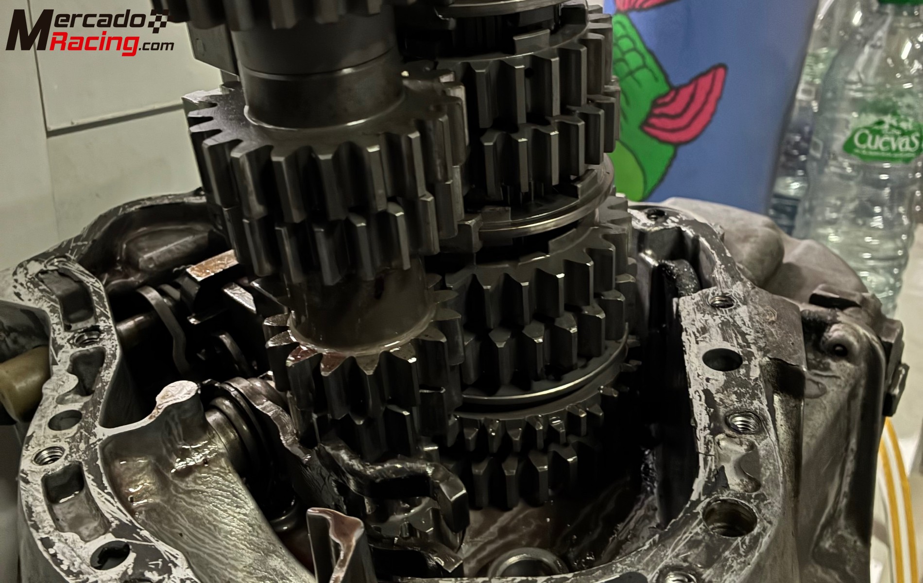 Caja de cambios rmc dientes rectos a crabots 6v psa 1.6