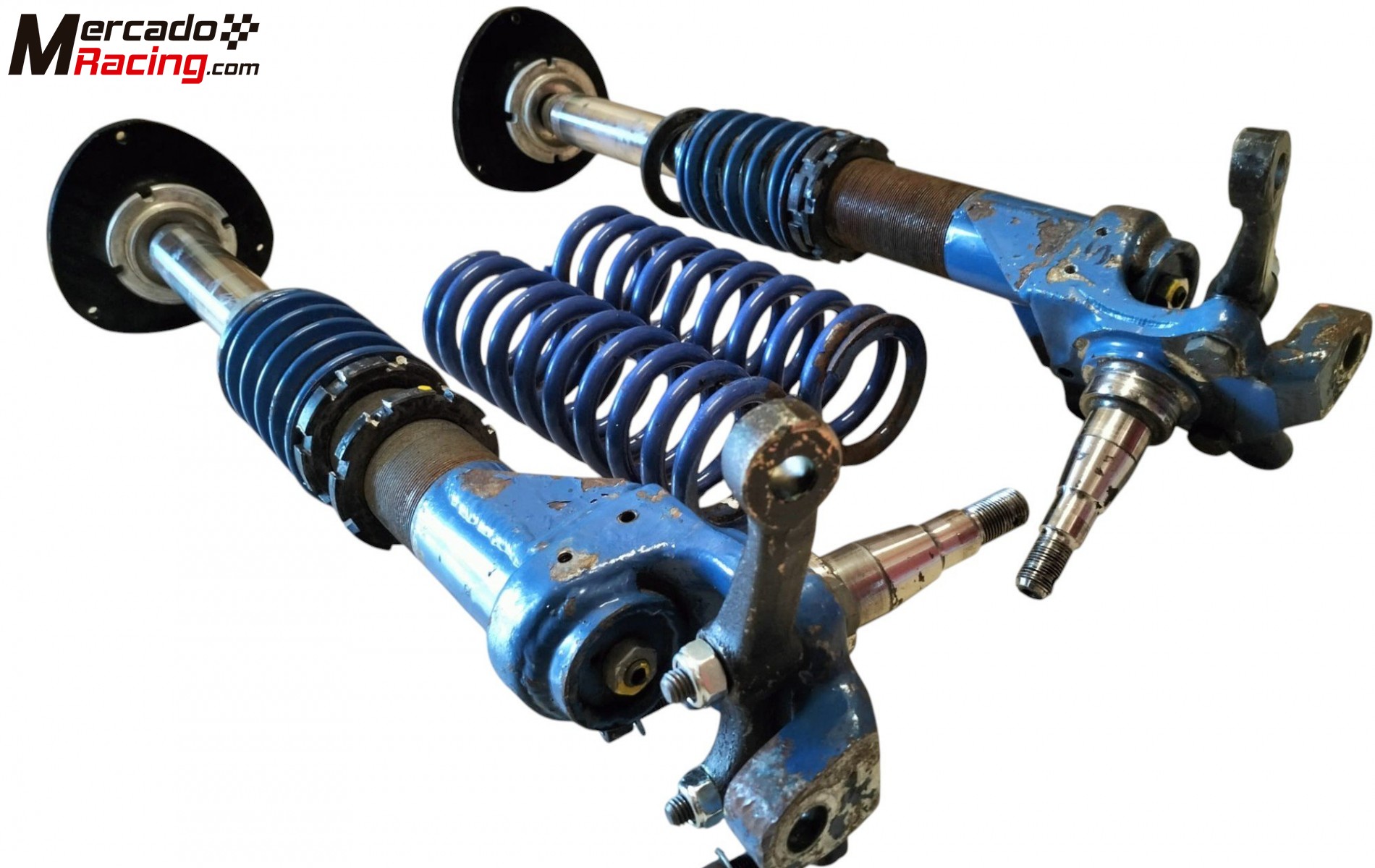 Dos amortiguadores delanteros bilstein con muy poco uso, regulables con carga bilstein, rótulas uni