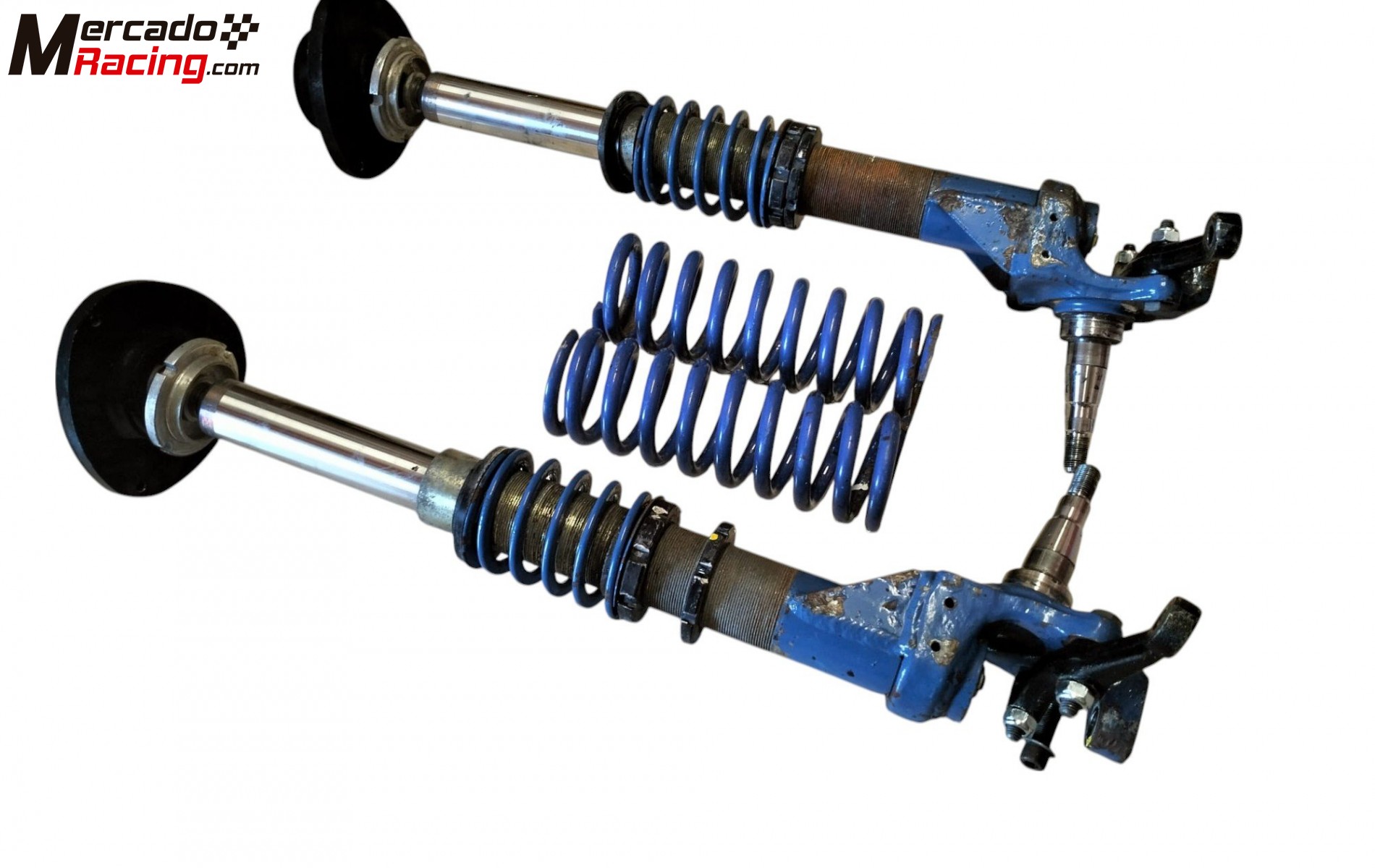 Dos amortiguadores delanteros bilstein con muy poco uso, regulables con carga bilstein, rótulas uni