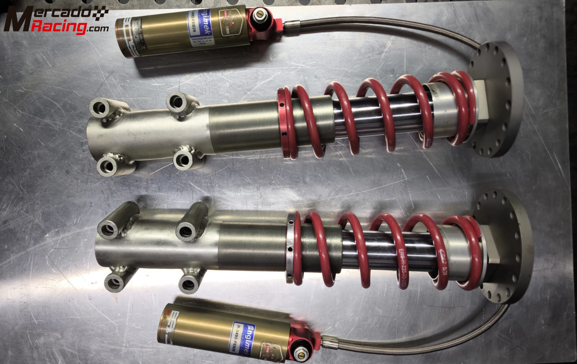 Amortiguadores delanteros bos 3 vias para manguetas aluminio 306 maxi