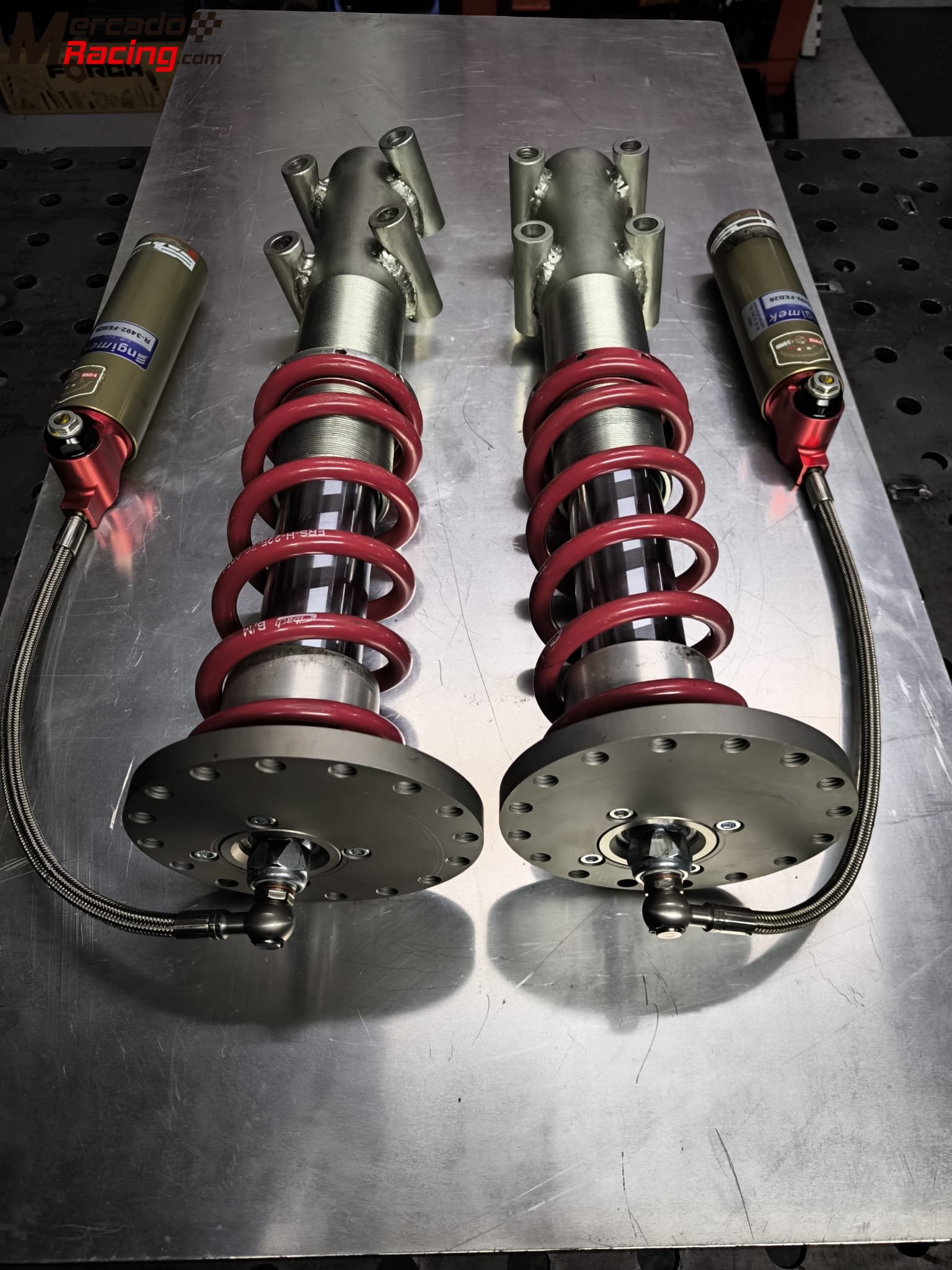 Amortiguadores delanteros bos 3 vias para manguetas aluminio 306 maxi