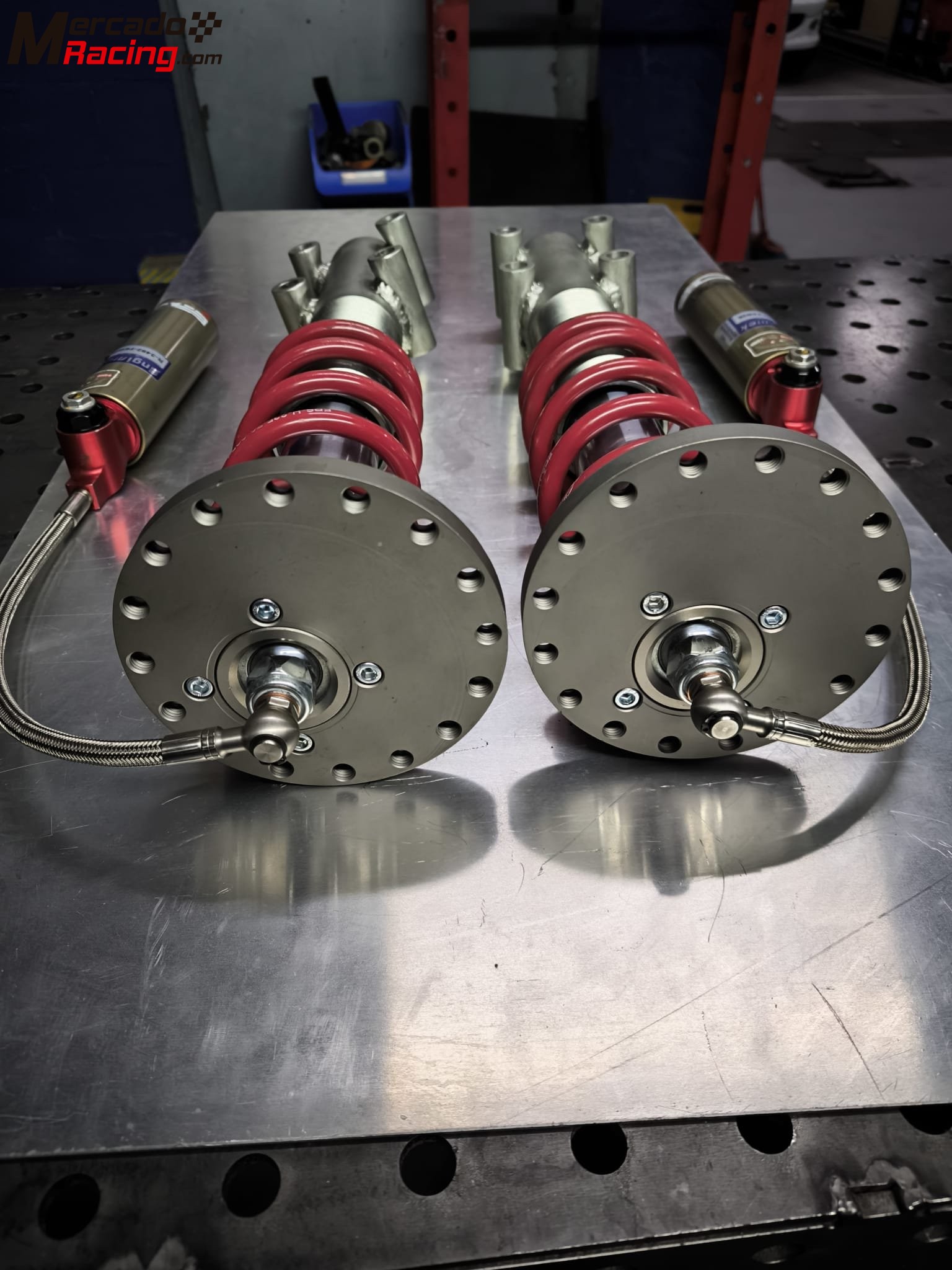 Amortiguadores delanteros bos 3 vias para manguetas aluminio 306 maxi