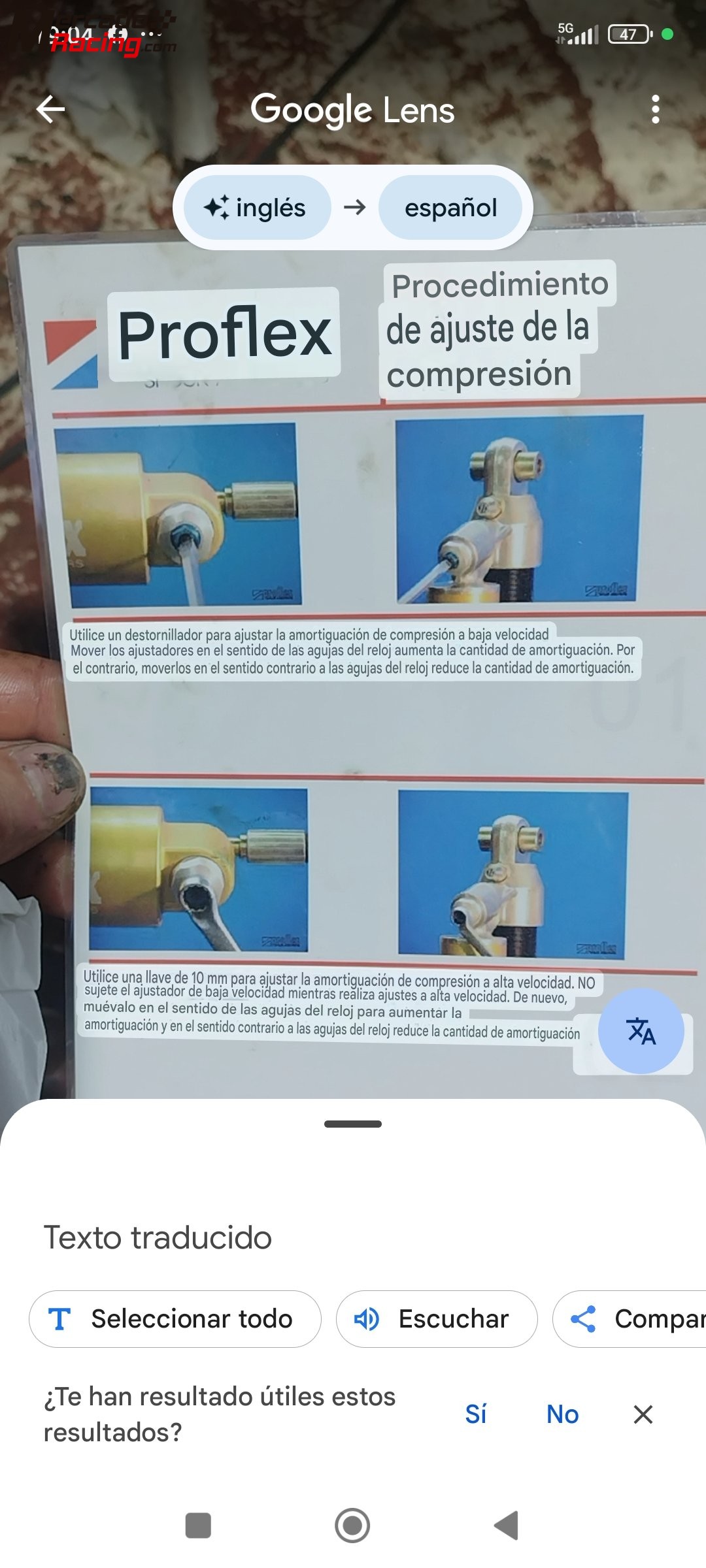 Vendo suspensión proflex saxo ,106,ax.