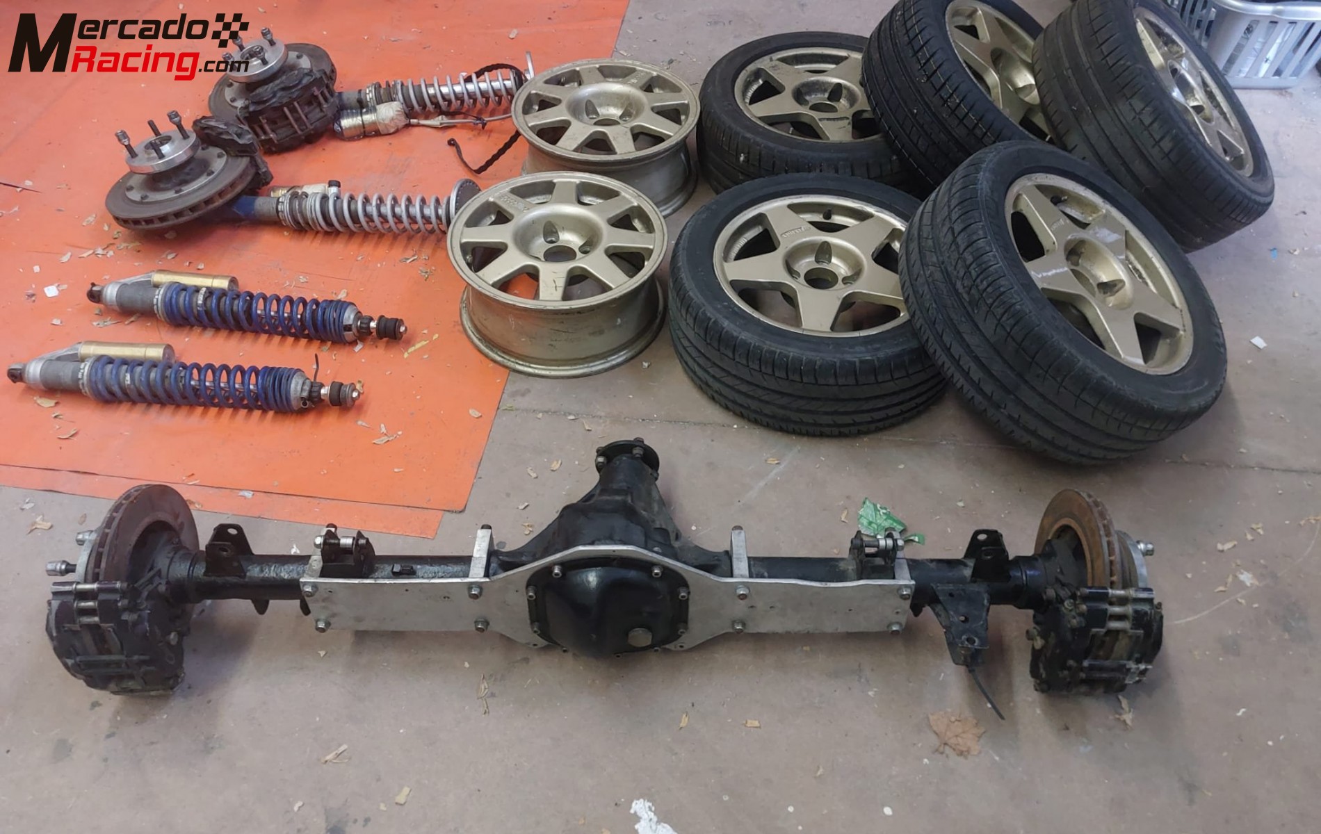 Puente trasero y kit tierra ohlins escort mk2