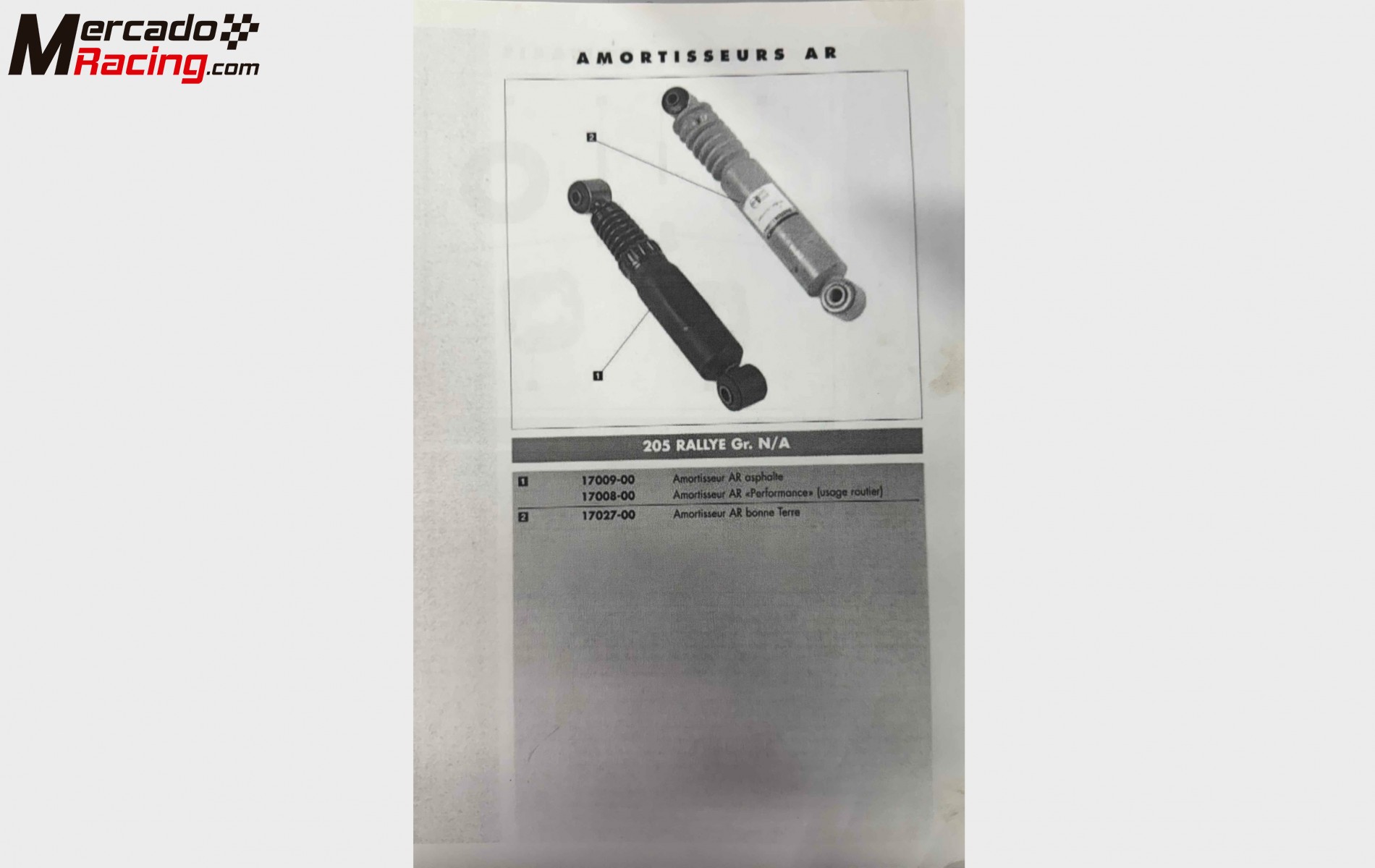 Bilstein tierra peugeot 205