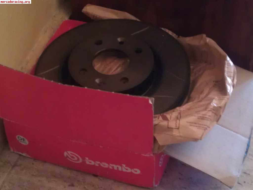 Discos de freno brembo max para clio i 1.8 16v 120€
