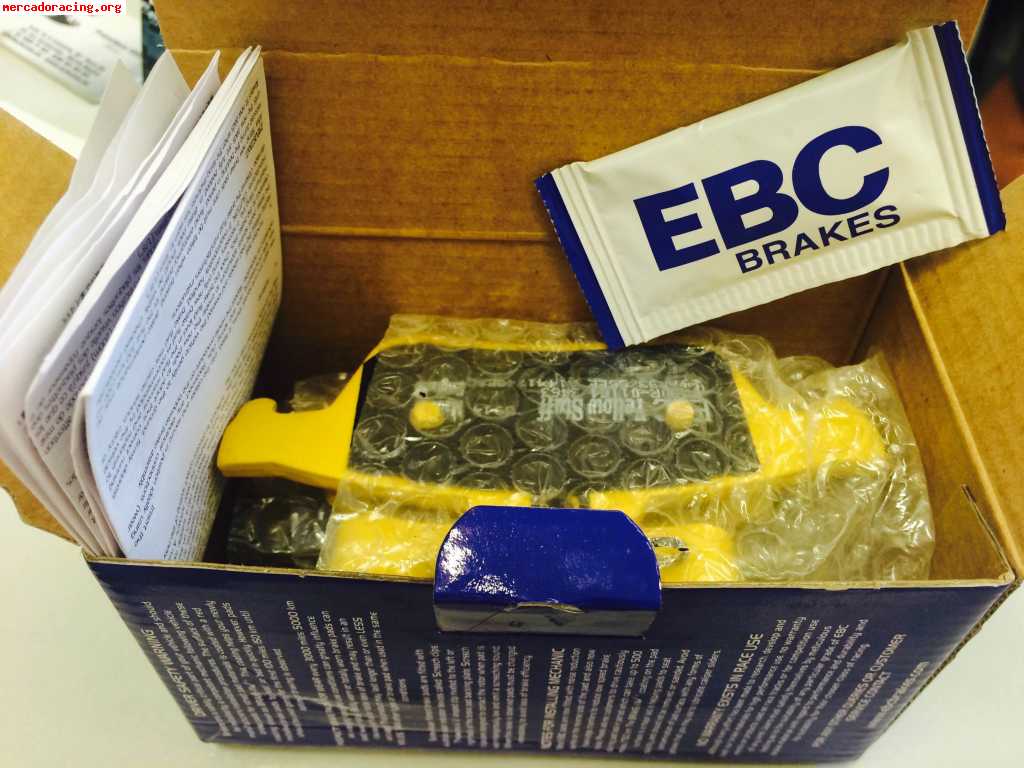 Ferodo ds 2500 delanteras y ebc amarillas traseras para ford