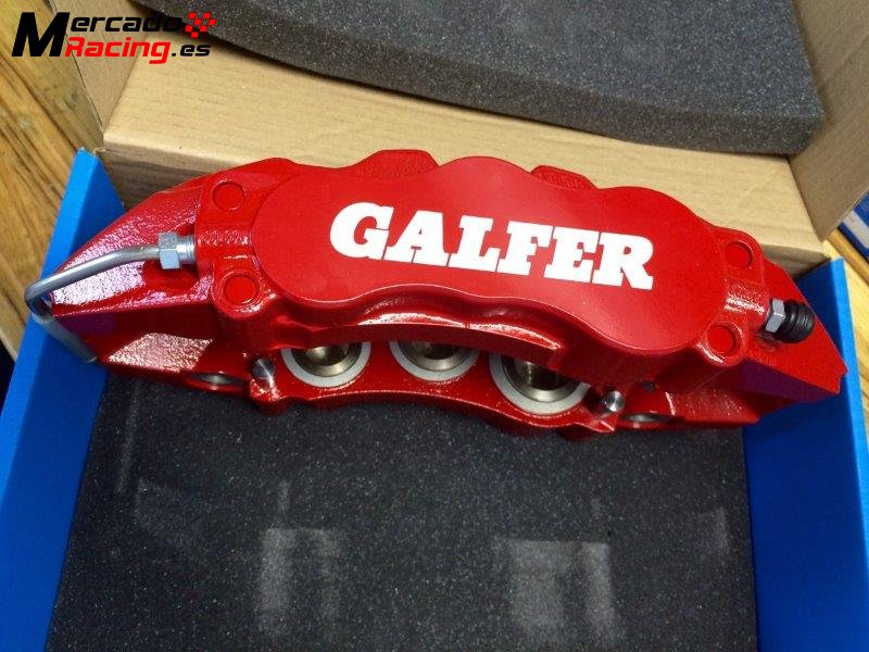 Kit pinzas galfer seis pistones con discos
