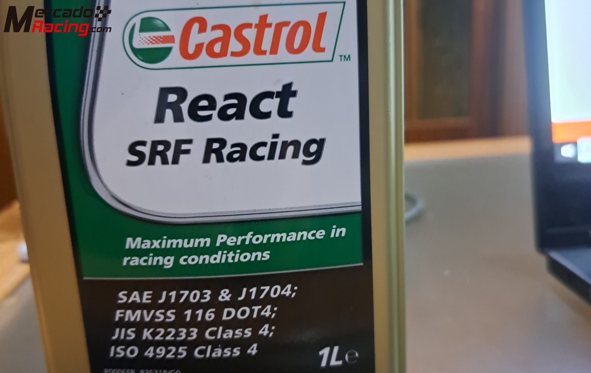 Liquido de frenos castrol react srf racing 1l