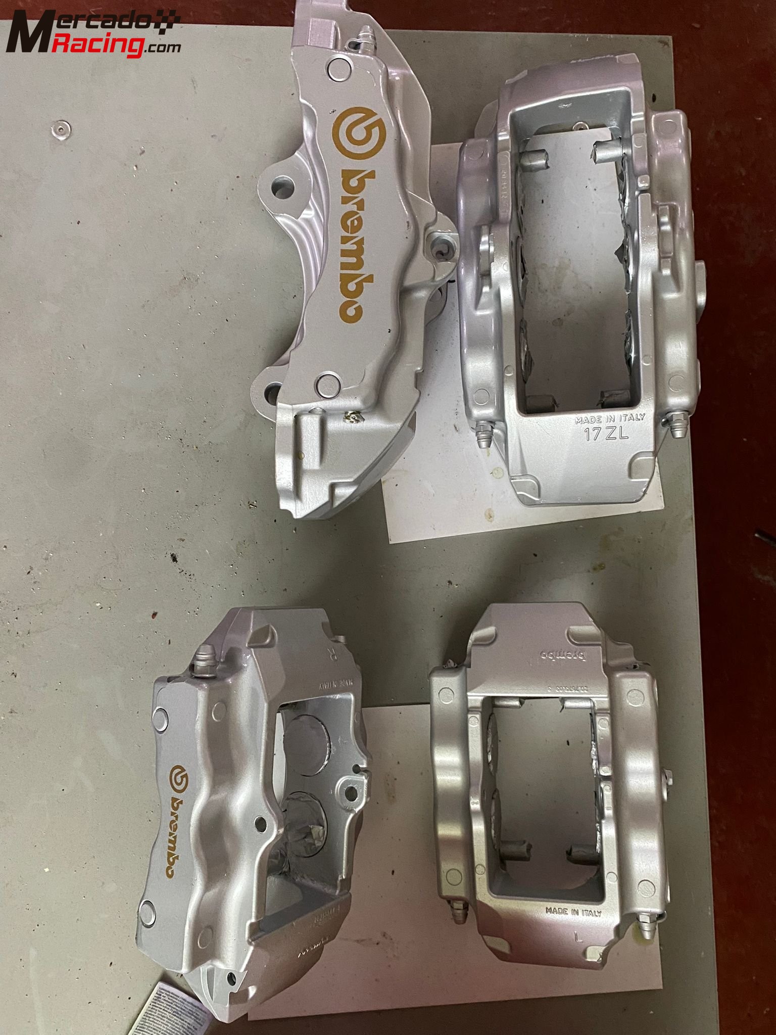 Pinzas brembo 17z de 6 pistones y 4 pistones