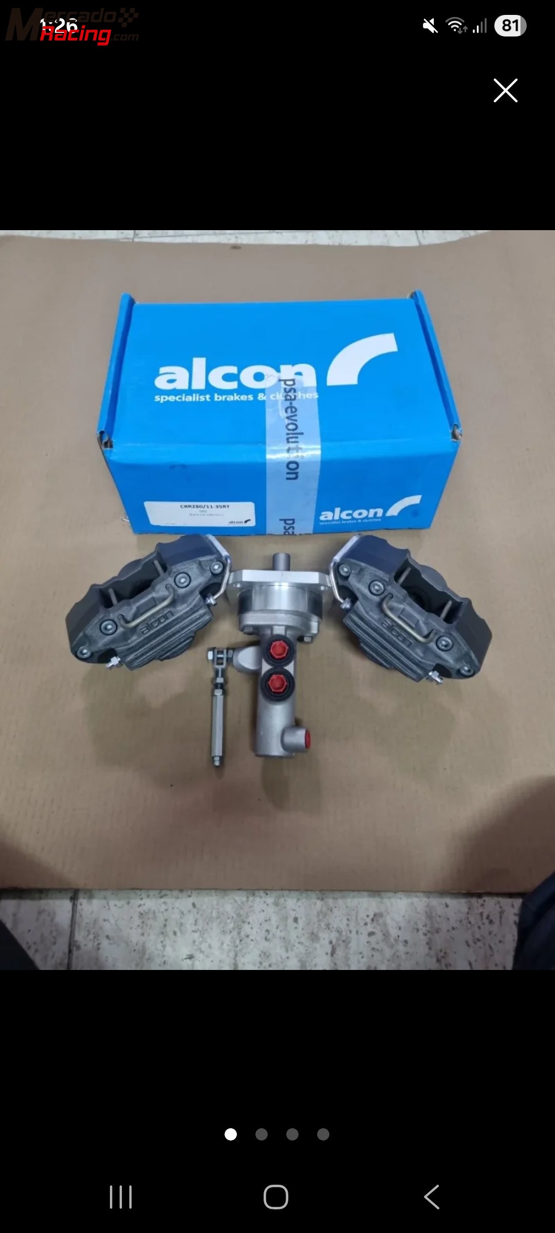 Pinzas traseras  alcon c2 r2 max 