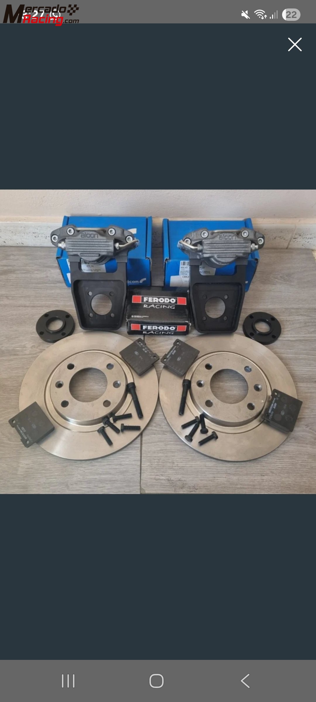 Kit frenos alcon  citroen saxo