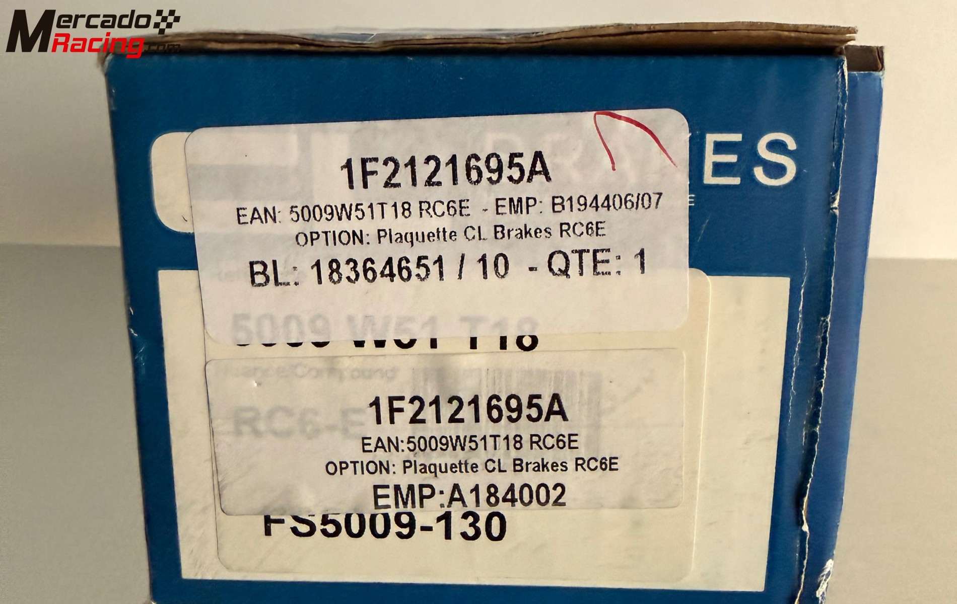 Pastillas delanteras rc6e carbon lorraine(sin uso)
