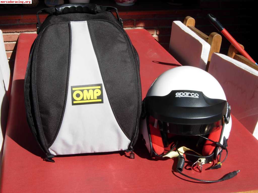 Lote casco y portacasco nuevo a estrenar