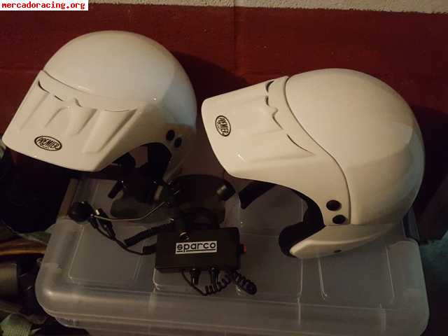 Cascos bps  homologacion ece  y centralita sparco 