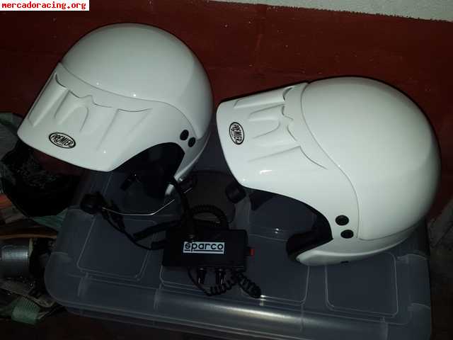 Cascos bps  homologacion ece  y centralita sparco 