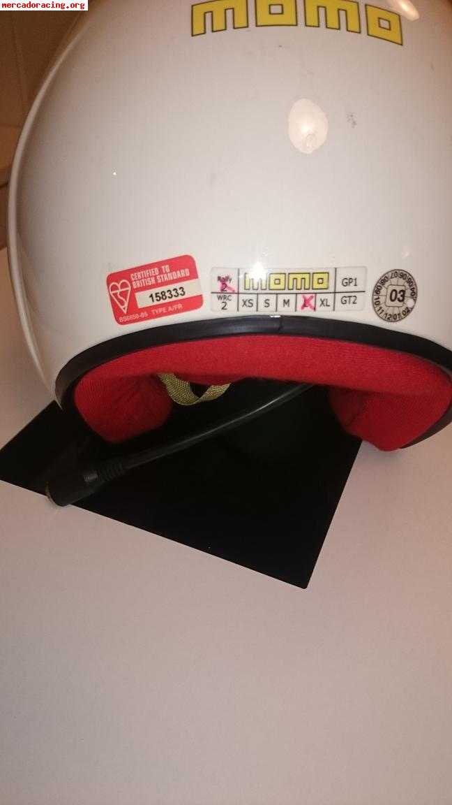 Vendo casco momo con interfono 