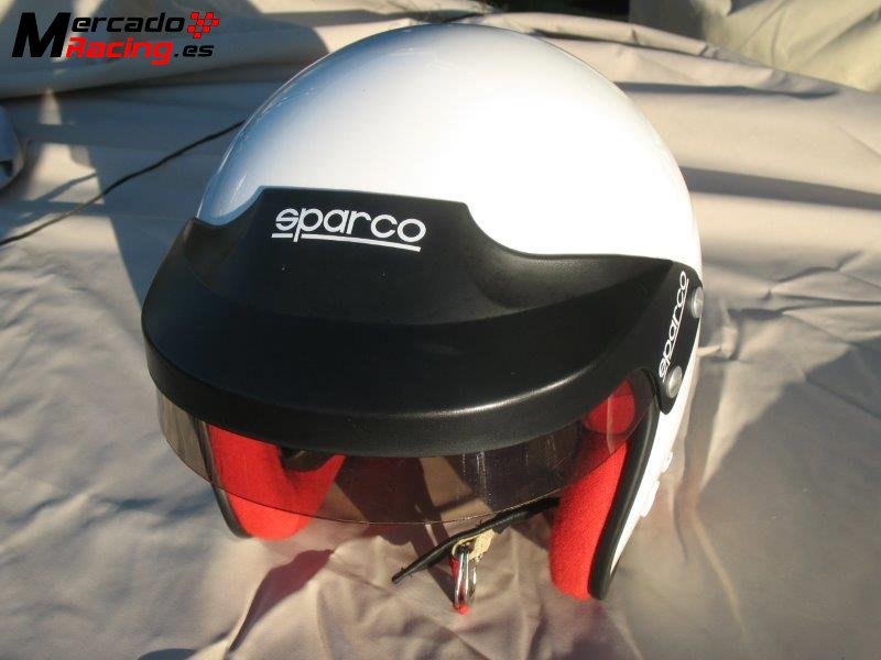 Casco sparco projet blanco