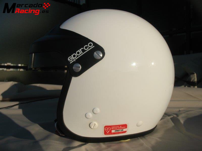 Casco sparco projet blanco