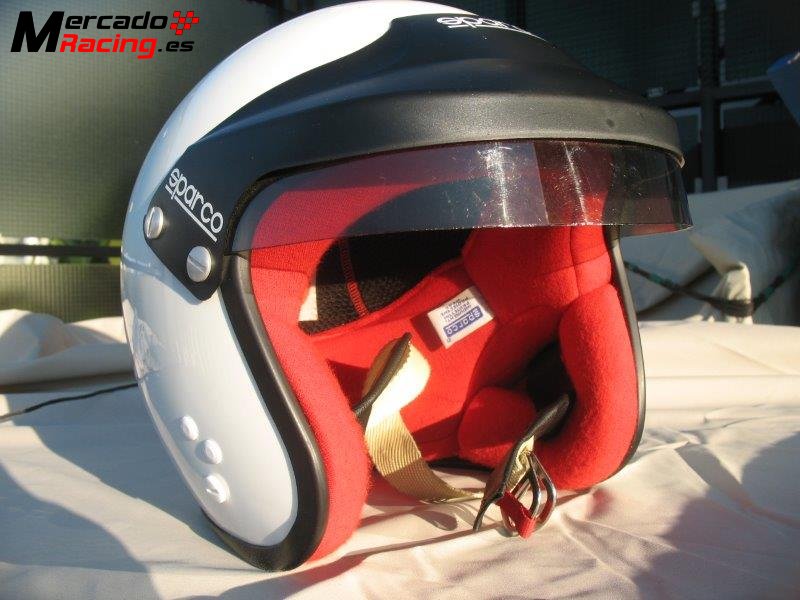 Casco sparco projet blanco