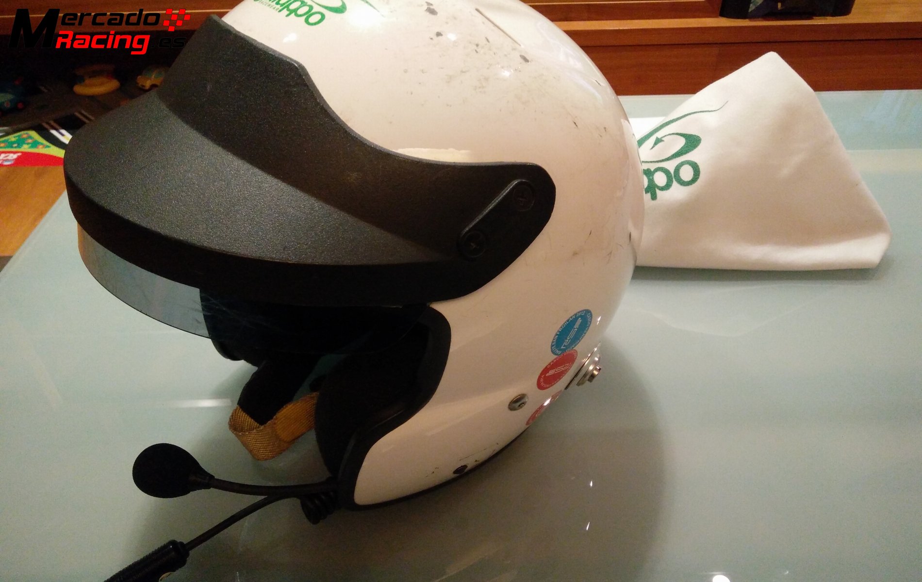 Casco galuppo margam hans homologado fia talla m 