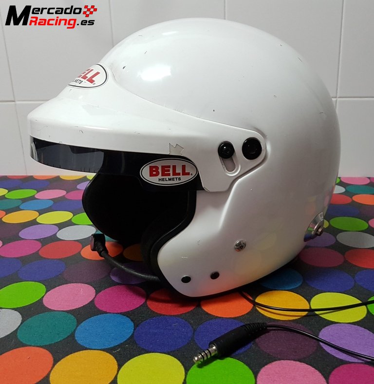 Casco bell mr-pro rally con interfonos peltor