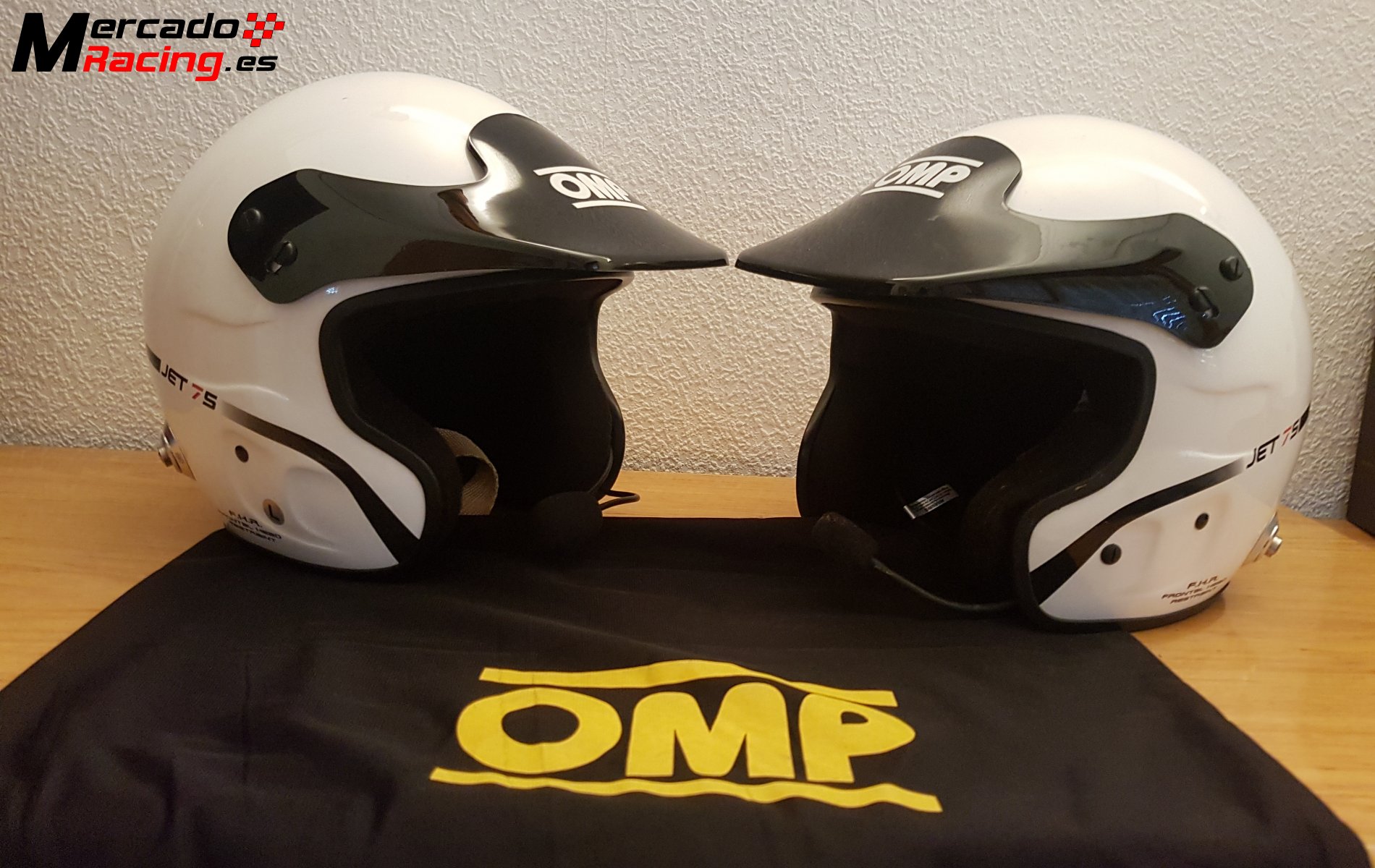 2 cascos omp jet7s