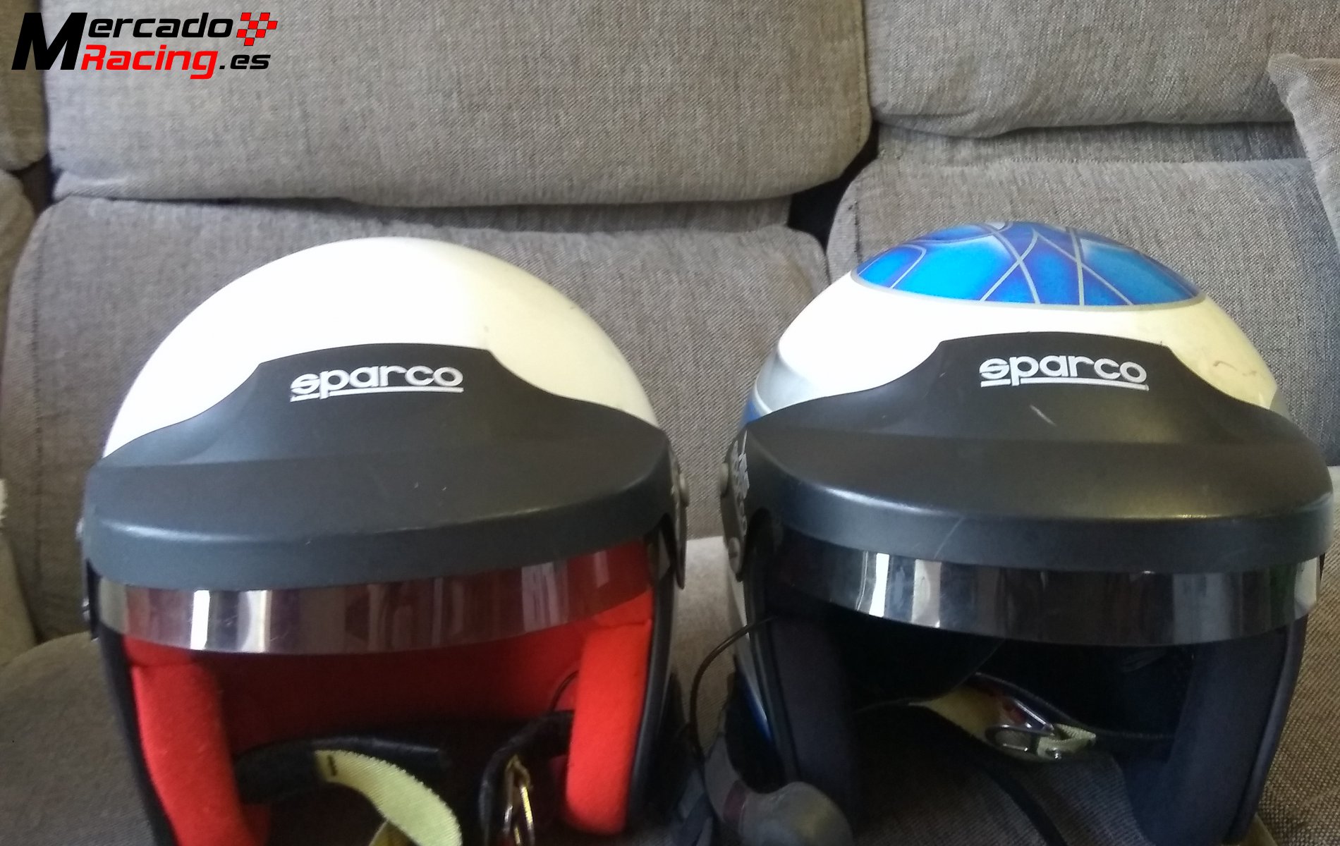 Pareja de cascos sparco con centralita
