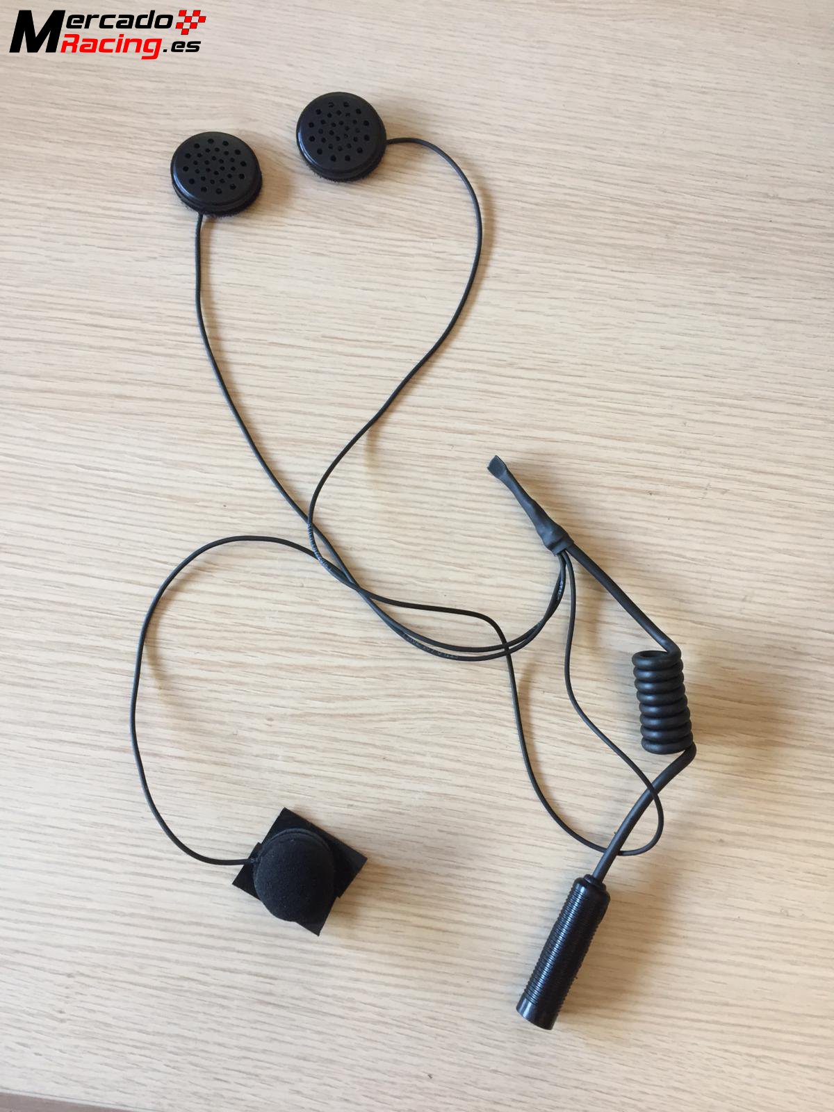 Kit micro/altavoces stilo casco integral auriculares 